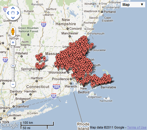 boston supermarket delivery map